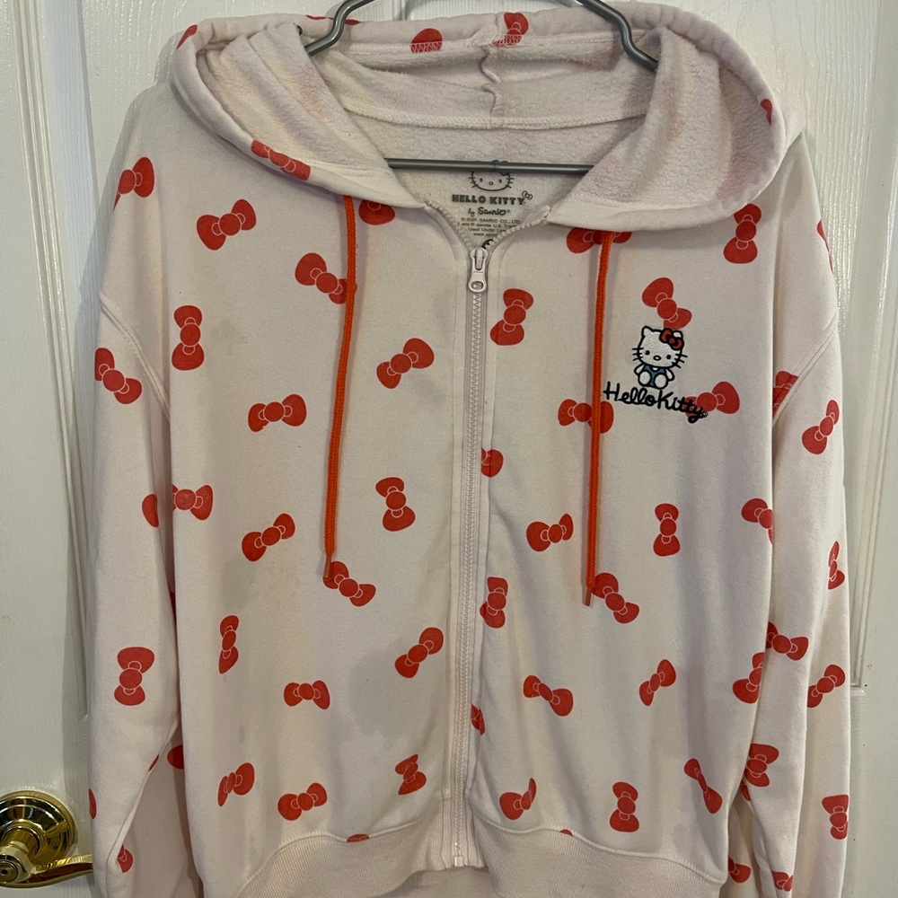 Hello Kitty Women’s Hoodie - White and Red